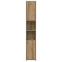 Armario de baño madera ingeniería roble artisan 30x30x183,5 cm by , Bathroom furniture - Ref: Foro24-859394, Price: 95,59 €, ...