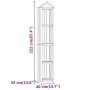 Caseta herramientas jardín 40x33x222 cm madera pino impregnada de vidaXL, Cobertizos - Ref: Foro24-318189, Precio: 101,58 €