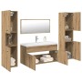 Juego de muebles baño 5 piezas madera ingeniería roble artisan by , Bathroom furniture - Ref: Foro24-3328920, Price: 487,98 €...
