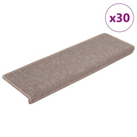 Alfombrilla escalera 30 uds 65x21x4 cm marrón claro von , Treppenmatten - Ref: Foro24-3365767, Preis: 165,52 €, Rabatt: %