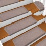 Alfombrilla escalera 30 uds 65x21x4 cm marrón claro von , Treppenmatten - Ref: Foro24-3365767, Preis: 165,52 €, Rabatt: %