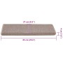 Alfombrilla escalera 30 uds 65x21x4 cm marrón claro von , Treppenmatten - Ref: Foro24-3365767, Preis: 165,52 €, Rabatt: %