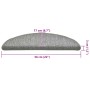 Alfombrilla escalera 30 uds gris claro 56x17x3 cm von , Treppenmatten - Ref: Foro24-3365746, Preis: 115,47 €, Rabatt: %