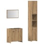 Juego de muebles baño 3 piezas madera ingeniería roble artisan by , Bathroom furniture - Ref: Foro24-3328562, Price: 154,57 €...