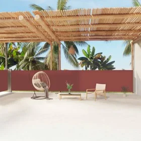 Brown retractable side awning 140x1200 cm by vidaXL, Umbrellas - Ref: Foro24-318063, Price: 110,69 €, Discount: %