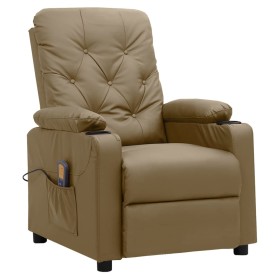 Sillón de masaje de cuero sintético color capuchino by , Electric massage chairs - Ref: Foro24-339131, Price: 229,61 €, Disco...