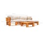 Muebles de palets de jardín con cojines arena 4 piezas madera by , Garden sets - Ref: Foro24-277458, Price: 386,12 €, Discoun...