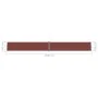 Brown retractable side awning 140x1200 cm by vidaXL, Umbrellas - Ref: Foro24-318063, Price: 110,69 €, Discount: %