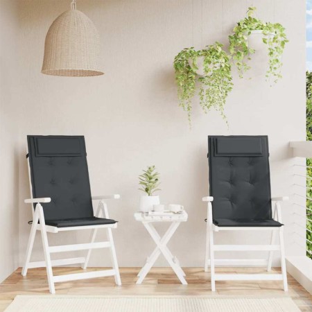 Cojines de silla con respaldo alto 2 uds tela Oxford negro von , Kissen für Stühle und Sofas - Ref: Foro24-361895, Preis: 42,...