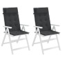 Cojines de silla con respaldo alto 2 uds tela Oxford negro von , Kissen für Stühle und Sofas - Ref: Foro24-361895, Preis: 42,...