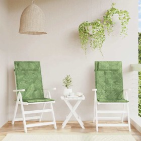 Cojines silla respaldo alto 2 uds tela Oxford estampado hojas by , Cushions for chairs and sofas - Ref: Foro24-361931, Price:...