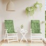 Cojines silla respaldo alto 2 uds tela Oxford estampado hojas by , Cushions for chairs and sofas - Ref: Foro24-361931, Price:...