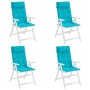 Cojines para silla con respaldo alto 4 uds tela Oxford turquesa by , Cushions for chairs and sofas - Ref: Foro24-361938, Pric...