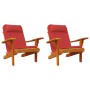 Cojines para silla Adirondack 2 uds tela Oxford rojo by , Cushions for chairs and sofas - Ref: Foro24-361836, Price: 59,88 €,...