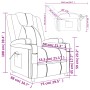Sillón de masaje cuero sintético marrón by , Electric massage chairs - Ref: Foro24-321313, Price: 216,44 €, Discount: %