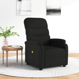Sillón de masaje de tela negro by , Electric massage chairs - Ref: Foro24-321228, Price: 236,69 €, Discount: %