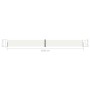 Retractable cream side awning 117x1200 cm by vidaXL, Umbrellas - Ref: Foro24-318055, Price: 97,45 €, Discount: %