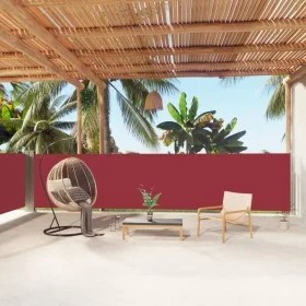 Einziehbare Seitenmarkise rot 140x1000 cm von vidaXL, Sonnenschirme - Ref: Foro24-318029, Preis: 99,83 €, Rabatt: %