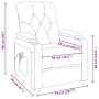 Sillón de masaje reclinable de tela gris taupé | Foro24.es | Tu tienda online para hogar, jardín y más Foro24.es