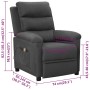 Sillón de masaje de tela gris oscuro von , Elektrische Massagesessel - Ref: Foro24-342352, Preis: 242,67 €, Rabatt: %