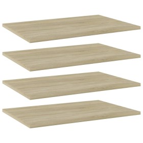 Estante estantería 4 uds contrachapada roble Sonoma 60x40x1,5cm von , Regale - Ref: Foro24-805256, Preis: 37,32 €, Rabatt: %