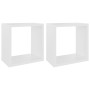Estantes cubo de pared 2 unidades blanco 26x15x26 cm by , Shelves and shelves - Ref: Foro24-807025, Price: 24,91 €, Discount: %