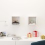Estantes cubo de pared 2 unidades blanco 26x15x26 cm by , Shelves and shelves - Ref: Foro24-807025, Price: 24,91 €, Discount: %