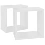 Estantes cubo de pared 2 unidades blanco 26x15x26 cm by , Shelves and shelves - Ref: Foro24-807025, Price: 24,91 €, Discount: %