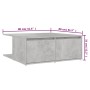 Mesa de centro madera contrachapada gris hormigón 80x80x31 cm | Foro24.es | Tu tienda online para hogar, jardín y más Foro24.es