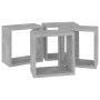 Estantes cubo de pared 4 unidades gris hormigón 26x15x26 cm von , Regale und Regale - Ref: Foro24-807038, Preis: 35,83 €, Rab...
