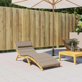 Cojín de tumbona de tela Oxford gris taupe 180x60x4 cm de , Cojines para sillas y sofás - Ref: Foro24-361860, Precio: 42,64 €