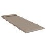 Cojín de tumbona de tela Oxford gris taupe 180x60x4 cm von , Kissen für Stühle und Sofas - Ref: Foro24-361860, Preis: 37,52 €...