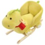 Dragón balancín de peluche con respaldo verde lima 60x32x53 cm de , Juguetes para mecerse y balancearse - Ref: Foro24-80225, ...