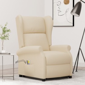 Comprar Sillón de masaje elevable tela color crema
