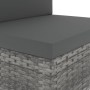 Sofá seccional de 2 plazas de ratán sintético gris by , Modular outdoor sofas - Ref: Foro24-49524, Price: 216,09 €, Discount: %