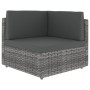 Sofá seccional de 2 plazas de ratán sintético gris by , Modular outdoor sofas - Ref: Foro24-49524, Price: 216,09 €, Discount: %