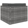 Sofá seccional de 2 plazas de ratán sintético gris by , Modular outdoor sofas - Ref: Foro24-49524, Price: 216,09 €, Discount: %
