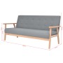 Juego de sofás de 3 piezas tela gris claro by , Sofas - Ref: Foro24-275179, Price: 753,38 €, Discount: %