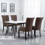 Sillas de comedor con reposabrazos 4 unidades tela marrón von , Essstühle - Ref: Foro24-276912, Preis: 501,94 €, Rabatt: %