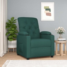 Comprar Sillón reclinable de tela verde oscuro