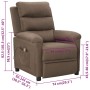 Sillón de masaje reclinable de tela gris taupé | Foro24.es | Tu tienda online para hogar, jardín y más Foro24.es