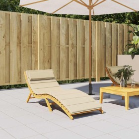 Cojín de tumbona de tela Oxford beige 180x60x4 cm von , Kissen für Stühle und Sofas - Ref: Foro24-361855, Preis: 43,75 €, Rab...