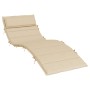 Cojín de tumbona de tela Oxford beige 180x60x4 cm von , Kissen für Stühle und Sofas - Ref: Foro24-361855, Preis: 43,75 €, Rab...