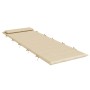 Cojín de tumbona de tela Oxford beige 180x60x4 cm von , Kissen für Stühle und Sofas - Ref: Foro24-361855, Preis: 43,75 €, Rab...