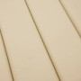 Cojín de tumbona de tela Oxford beige 180x60x4 cm