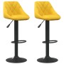 Taburetes de cocina 2 unidades terciopelo amarillo mostaza by , Kitchen stools - Ref: Foro24-335356, Price: 141,61 €, Discoun...