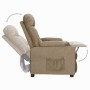 Sillón reclinable de tela gris taupe by , Armchairs - Ref: Foro24-339090, Price: 183,22 €, Discount: %