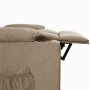 Sillón reclinable de tela gris taupe by , Armchairs - Ref: Foro24-339090, Price: 183,22 €, Discount: %