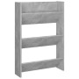 Zapatero de pared madera contrachapada gris hormigón 60x18x90cm von , Schuhregale und Schuhorganisatoren - Ref: Foro24-806767...