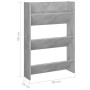Zapatero de pared madera contrachapada gris hormigón 60x18x90cm von , Schuhregale und Schuhorganisatoren - Ref: Foro24-806767...